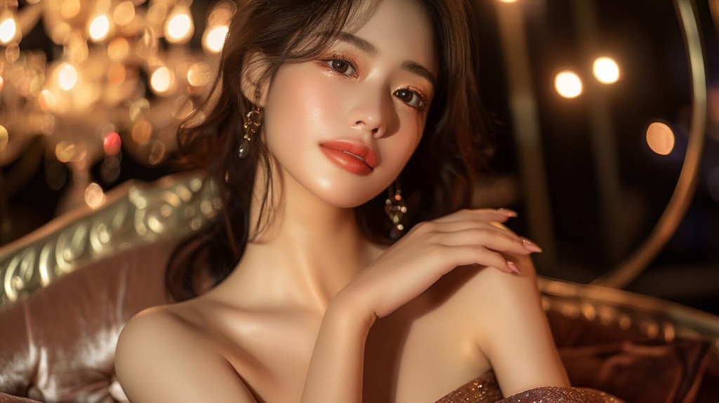 二重がきれいな女性の画像