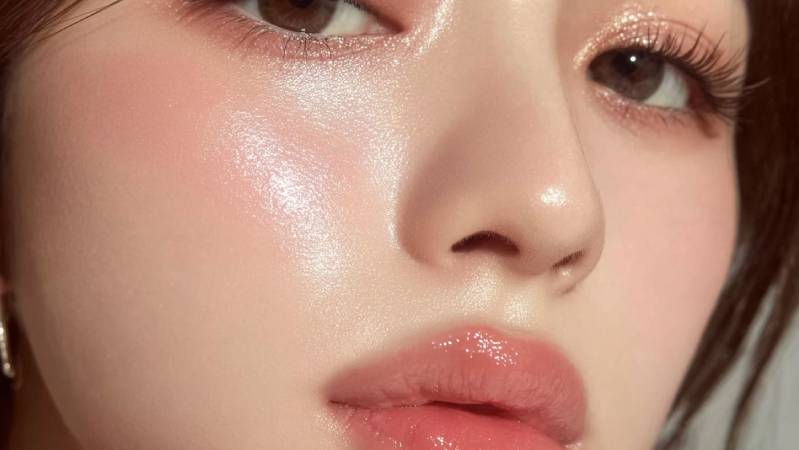 韓国コスメでメイクした女性のイメージ画像