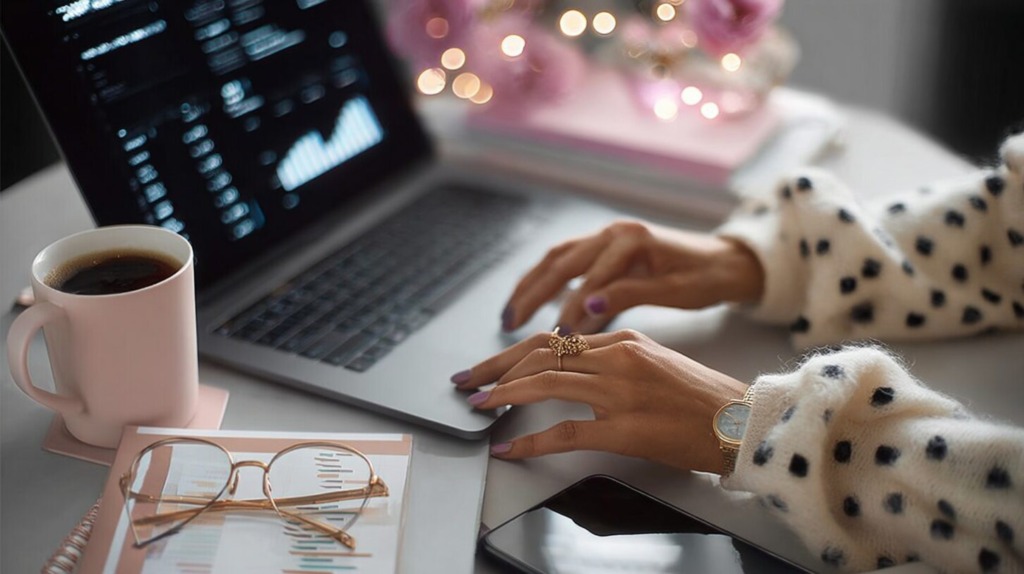 ミケイ医院について検索している女性のイメージ画像