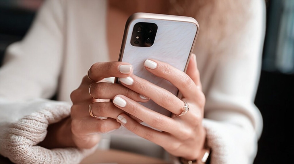 クリニックの予約をしている女性のイメージ画像