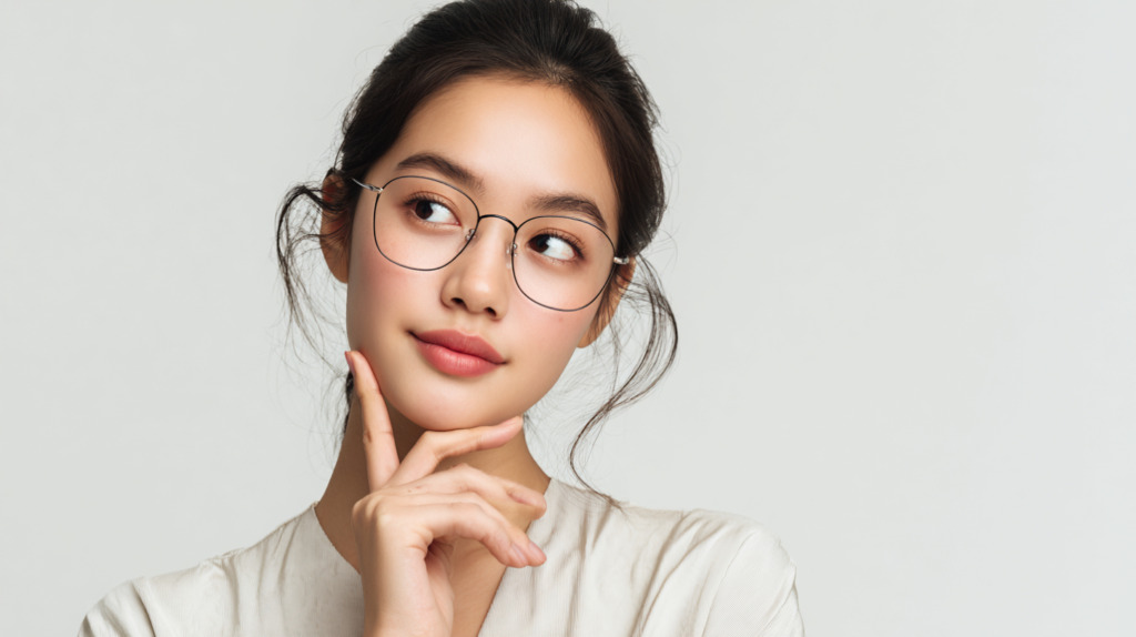 眼鏡をかけている女性