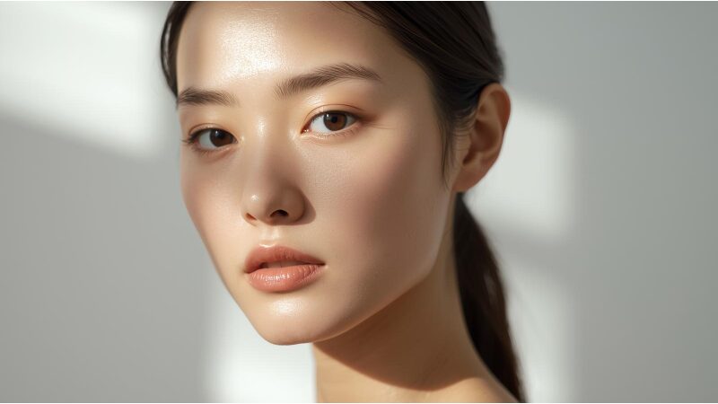 肌にツヤがあり、凛とした雰囲気の女性