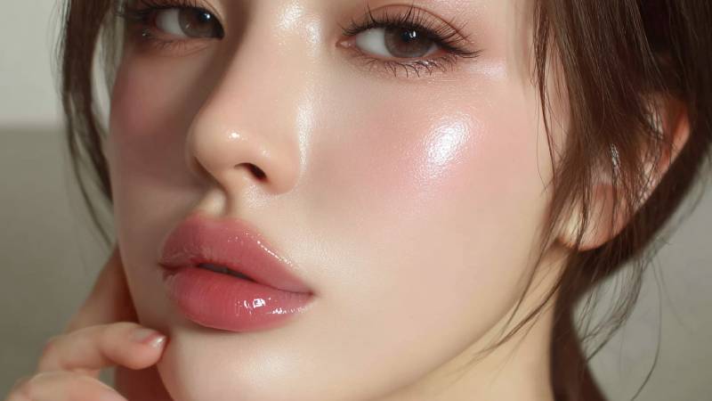 二重の女性画像