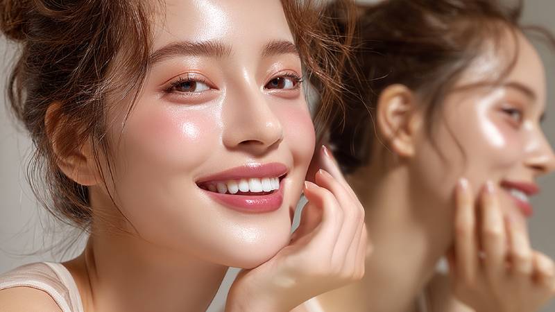 二重がきれいな女性のイメージ画像