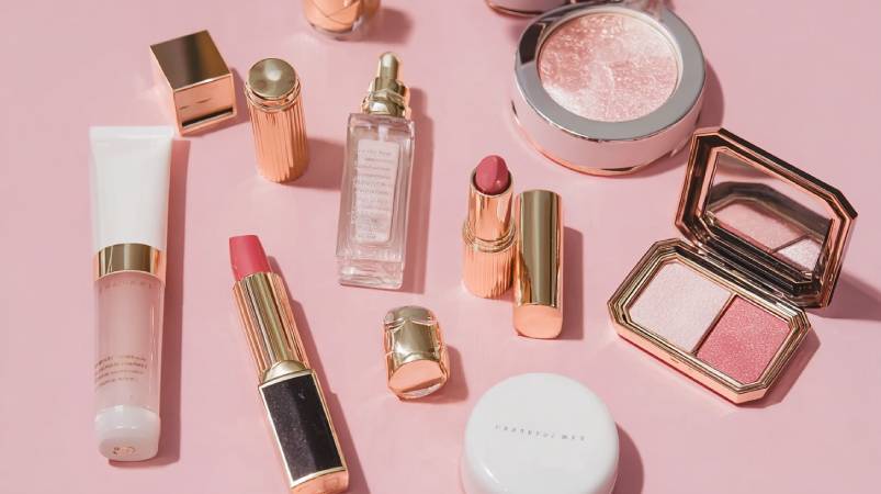 化粧品が並んでいる画像