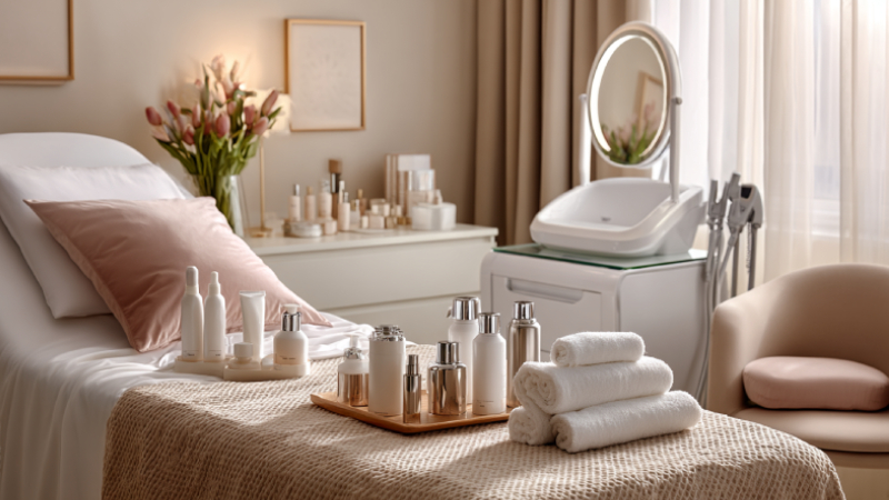 美容系施術台のイメージ画像