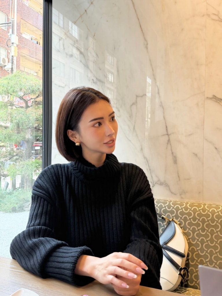 取材中の渡辺みゆさん2