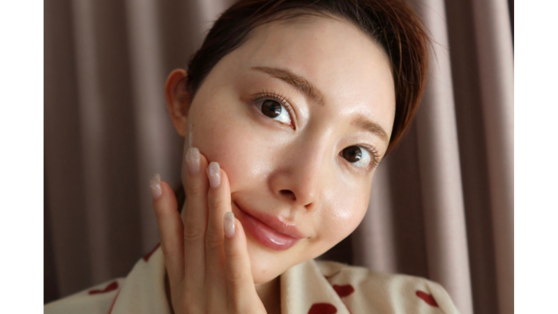 松田唯花 朝のスキンケア