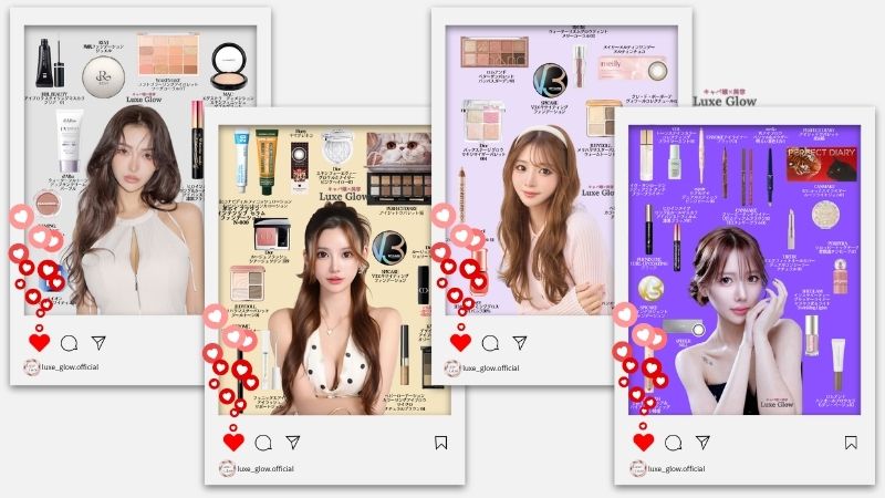 人気キャバ嬢の渡辺みゆ、あっすん、あいり、一ノ瀬ゆなのメイクレシピ